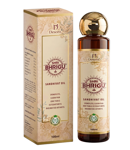 Shribhrigu Pain Oil — Ayurvedic Relief for Joint, Knee, Back & Muscle Pain | AYUSH Certified (100ml)